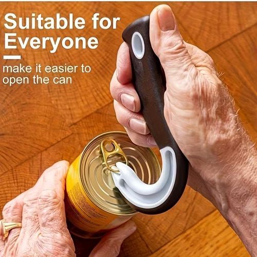 Easy Open Ring Pull Can Opener - Pop Top Tab Puller - Simple Tool for Soda Tabs, Lid Lifter, Tin Can, Ideal for Protecting Nails and Folks with Joint Pain or Arthritis