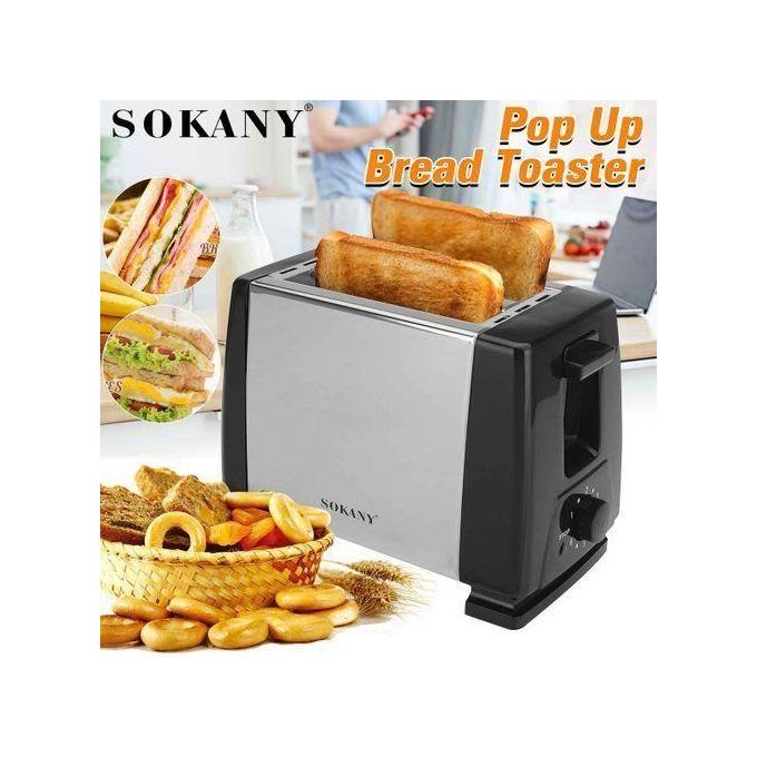 Sokany Automatic 2 Bread Toaster Breakfast MACHINE