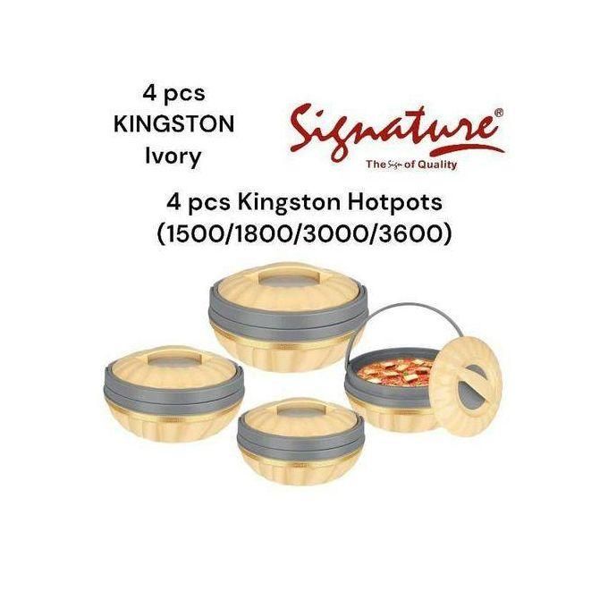 Signature 4 Pcs Kingston Hotpots  (1500/1800/3000/3600ml)