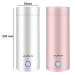 UGASUN Portable Electric Heated Cup, Color: EU Plug (Withe)