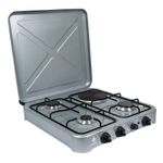 Nunix Table Top Cooker 3 Gas + 1 Electric Burner Stove