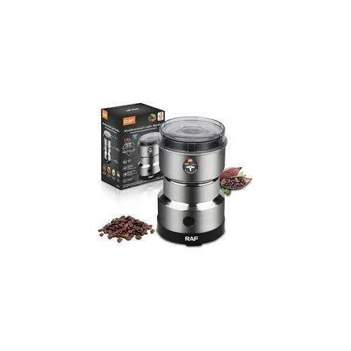 RAF Electric Electric Kitchen Mini Grinder Mixer - 200-300g Electric chopper small Grinders for Spices, Seeds, Herbs, and Coffee Beans, Spice Blender and Espresso Grinders, Dry Grinder Stainless Steel-300W