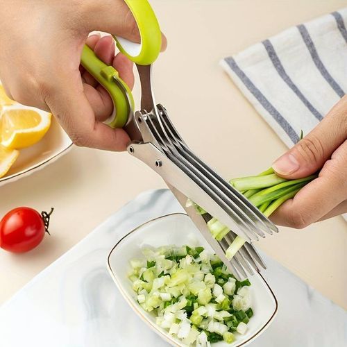 Kitchen Scissors, Five-Layer Scissors + Brush + Knife Cover