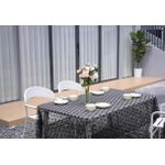 Lace tablecloth black 150x300 cm retro floral lace tablecloth embroidered lace fabric black desktop cover, suitable for holiday retro table cover lace tablecloth party table decoration