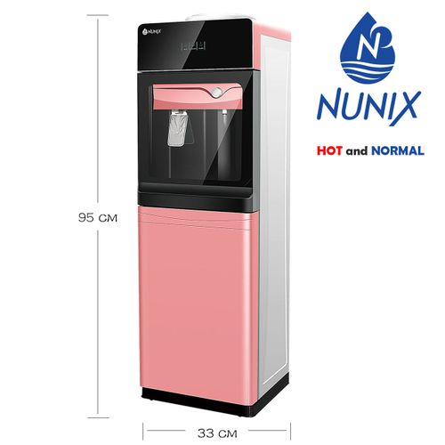 Nunix Free Standing Hot &amp; Normal Water Dispenser With Glass Door
