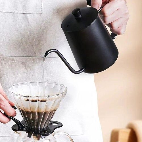 Long Narrow Spout Goose Neck Kettle Hand Drip Kettle Pour Over Coffee Tea Pot Kitchen Accessory 600ml
