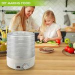 General Electric food dehydrator, 5-tier fruit dryer, beef jerky dryer with adjustable thermostat