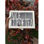 Wooden Tea Box Tea Bag Holder Tea Storage Box 6 Compartments Jewelry Case Tea Storage Organizer Tea Bag Box Tea Bag Organizer