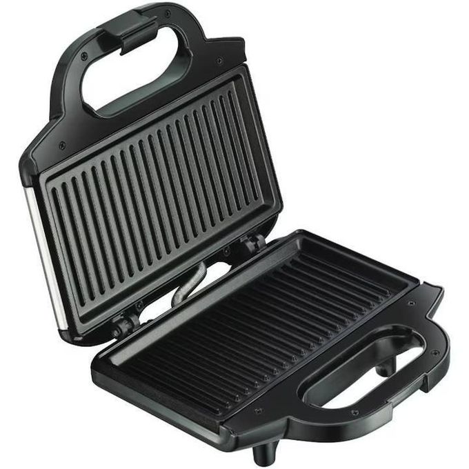 TodyJeyHo Sandwich machine, 700W, insulated handle, locking system, non-stick coating, black
