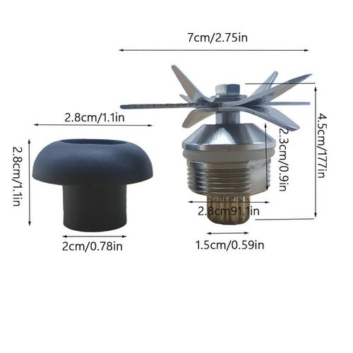 8 Blades Silver Crest Blender 1 Replacement Spare Parts Blade + 1 Mushroom Head For Silver Crest Blender