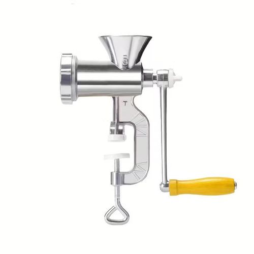 Manual Meat Grinder | Multi-Purpose Kitchen Tool for Vegetables and Meat, Processor with Table Clamp, Hand Crank, Non-Electric, Durable Copper Construction