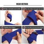 2PCS Gym Fitness Weight Lifting Grip Straps Dumbbell Hand Grips Training Wrist Support Bands Comfortable Cushioned Wrist Padding and Anti-skid Silicon grip Straps for Body Building Weightlifting Straps - Premium Quality