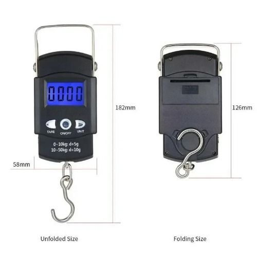 50kg/10g Digital Scales Weighing Kitchen Scale Pocket Scale Hook Hanging Scale