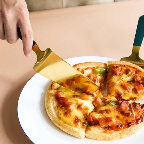 Stainless Steel Cake Server Pie Server Pie Cutter with 4pcs Fruit Forks