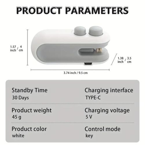 Mini USB Rechargeable 2-in-1 Heat Bag Sealer And Cutter