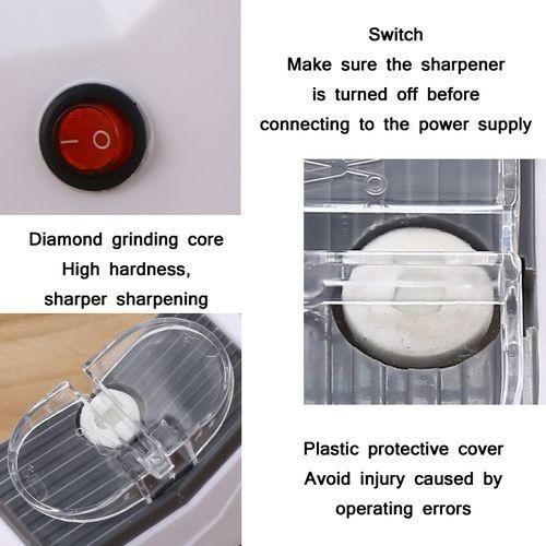 Kitchen Electric Double Sided Kn ife Sharpen er, Specification: USB Plug