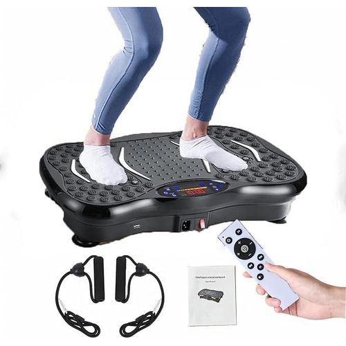 Vibration Plate Exercise Machine – Whole Body Fitness Platform for Weight Loss, Recovery &amp; Circulation,Home Workout Trainer with LED Display &amp; Remote -150kg