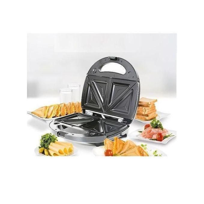 Sokany  2 Slice Sandwich Maker Toaster - Removable Non-Stick Plates ,  Stainless Steel