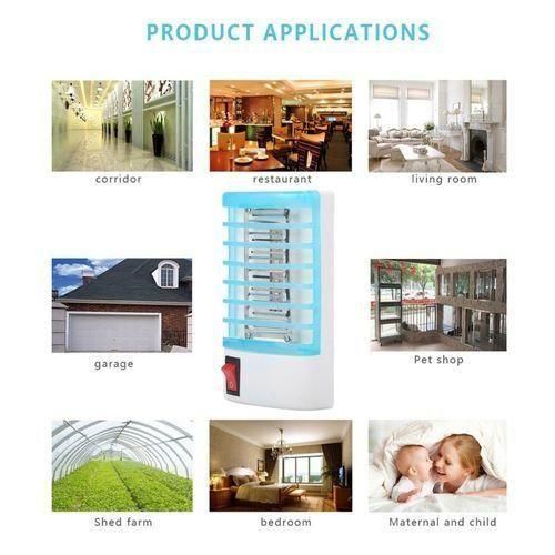 1W Efficient 4-LED Mosquito Killer Night Lamp - EU Plug