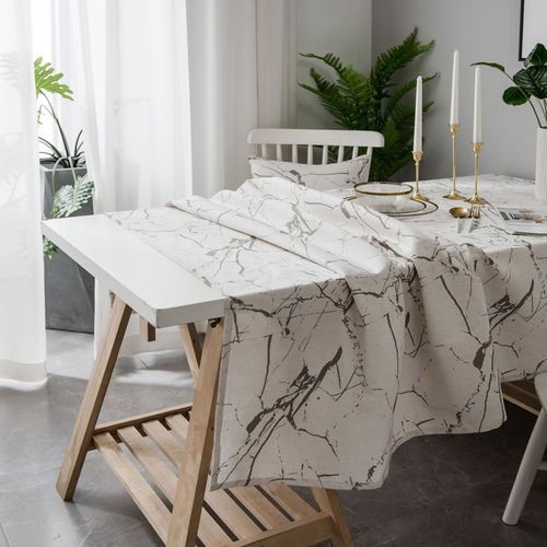 Marble Pattern Minimalist Tablecloth Cover