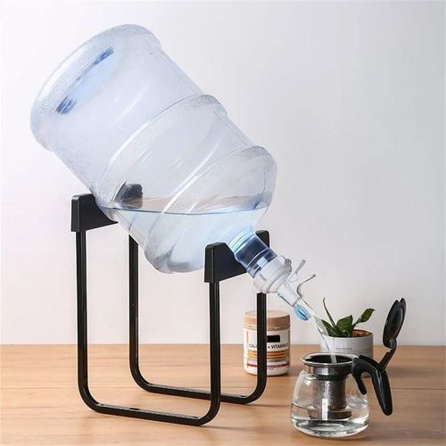 Modern Large Water Dispenser Stand: Economical &amp; Practical Water Saving Solution - Black, Stainless Steel