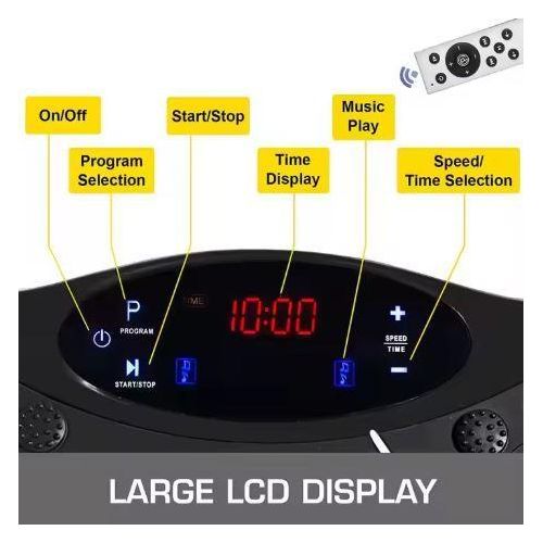 Whole Body Vibration Plate Fitness Machine – Slimming &amp; Fat Burning Exercise Platform, 99 Speed Levels, 180kg Capacity