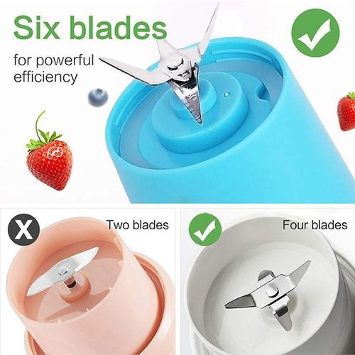 VIC 380ml - Portable Blender Bottle Juice Mixer - Rechargeable - Green