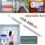 Clothes Hanger, retractable  rod, curtain steel rod, adjustable clothes/Curtain rod, kitchen adjustable rod, Hanger, shower curtain rod, expandable curtain rod,
