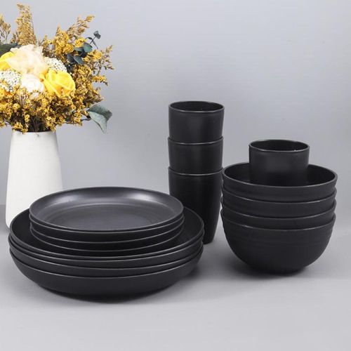 20pcs Dinnerware Set (4 cups + 4 bowls + 8 plates + 4 cutlery pieces)