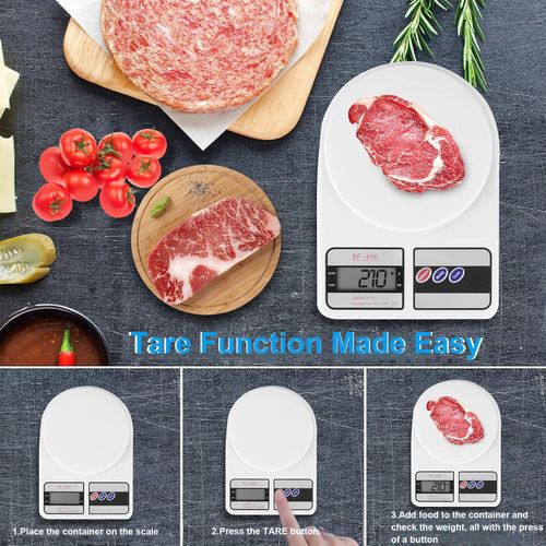 CYFAZA Digital Food Scale 10kg/1g Kitchen Scale For Cooking Baking Meal prep with Accurate LCD Display