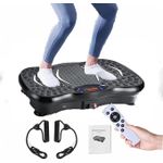 Vibration Plate Exercise Machine – Whole Body Fitness Platform for Weight Loss, Recovery &amp; Circulation,Home Workout Trainer with LED Display &amp; Remote -150kg