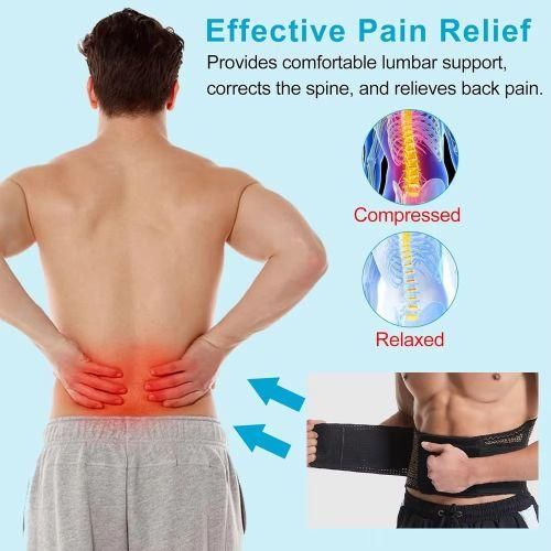 Copper ion sports waist support belt, adjustable elastic support waist belt