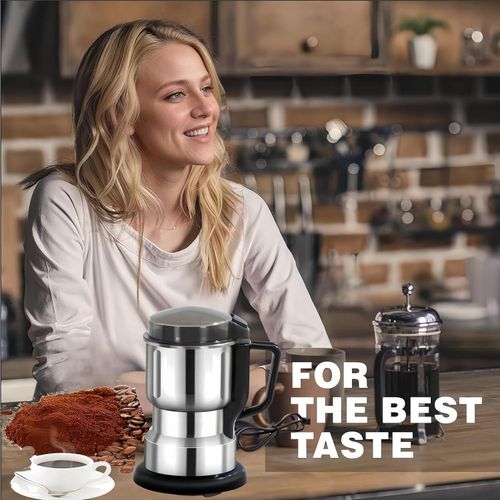 Electric Coffee &amp; Spice Grinder with Stainless Steel Blades
