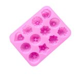 12 Grids Different Flower Grass Shape Silicon Model