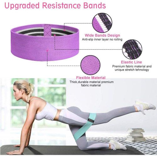 3 Pack Resistance Exercise Band//Yoga Pilates Fitness Sports