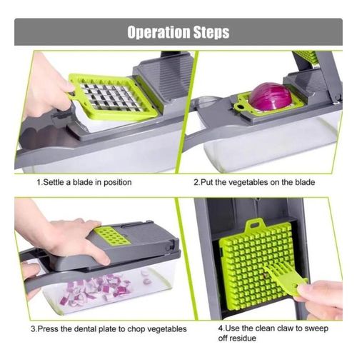 16 in 1 Multifunctional Vegetable Cutter Vegetable Chopper Mandoline Slicer Vegetable Slicer Grater Set
