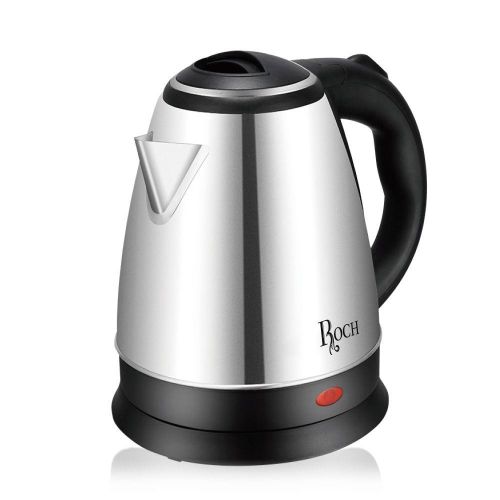 Roch REK-815-E Electric Kettle - 2L - 1500W - Silver  (1YR WRTY)