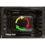 BJS Quality Standing Cooker 60x60 3-GAS+1 Hot Plate With Turbo-FAN Quality Standing Cooker