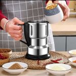 200W High Power Electric Coffee Grinder Kitchen Cereal Nuts Beans Spices Grains Grinder Machine Multifunctional Home Coffee Grinder