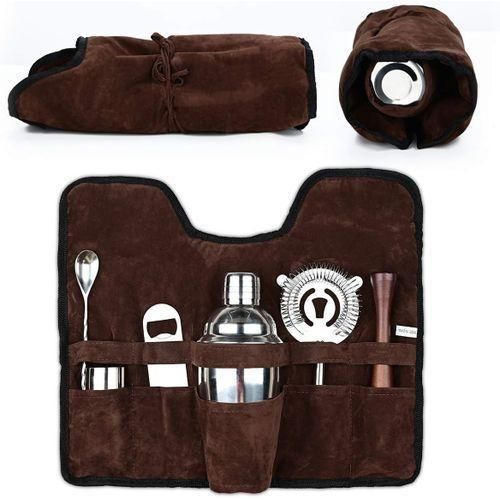 7-piece portable bartending tool set, 750ml cocktail shaker set