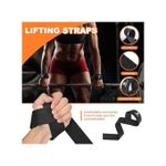2PCS Weightlifting Straps Anti-Slip Silicone Lifting Wrist