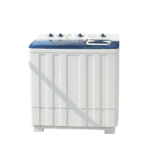 Vision Plus 12KG Twin Tub Top Load Washing Machine – Turbo Dry, Rodent Protection, Washes Duvets &amp; Blankets, Low Power, White &amp; Blue (2YRS WRTY)
