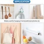 DYXDYC 12 Pack Wall Hooks for Hanging 33lb(Max) Heavy Duty Self Adhesive Hooks Transparent Waterproof Sticky Hooks for Keys Bathroom Shower Outdoor Kitchen Door Home Improvement Utility Hooks