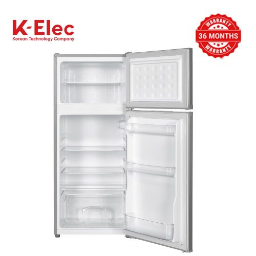 K-Elec 125 Litres Double Door Top Mount Fridge De-Frost Refrigerator With Ice Cube Tray | Model KR20-TM-DFC | 36 Months Warranty + Free Fridge Guard