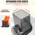 TodyJeyHo New Electric Cheese Grater, Electric Salad Maker, Multi-function Grater, Automatic Vegetable Chopper Slicer, Professional Multi-conical Blade, Stainless Steel