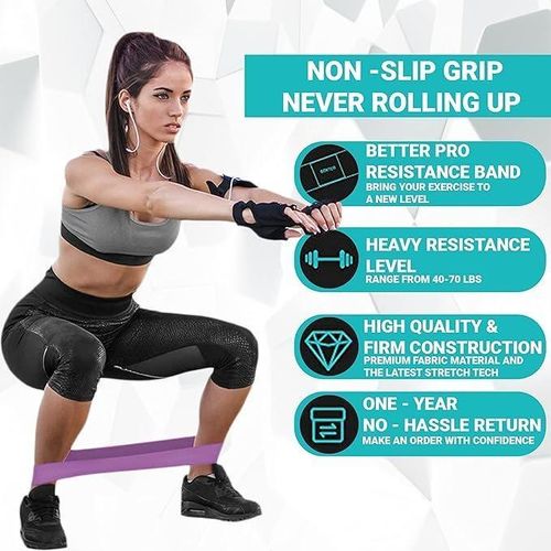 Buttocks training, yoga ring resistance band (3 sets, 3 resistances)