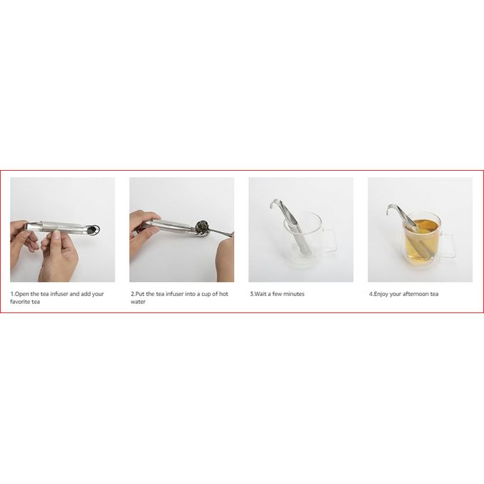 Tea Filter Pipe Shape Loose Leaf Diffuser Tea Strainer Steel tea Infuser Teapot Accessories Kitchen Utensils Kitchen Accessories