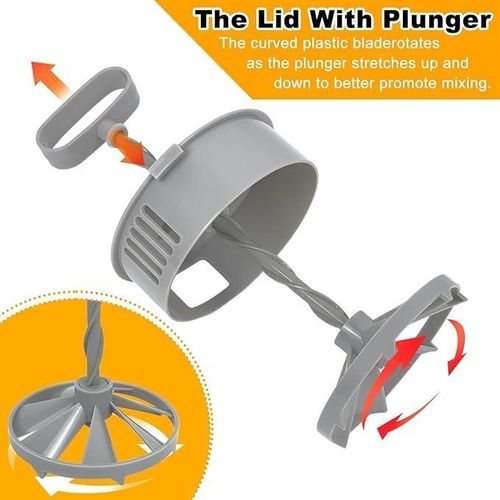 2000mlFood grade drop-resistant and high temperature resistant manual juice blender