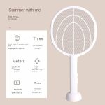 2-in-1 Electric Mosquito Swatter &amp; Lamp – Rechargeable Insect Repellent with Triple Safety Mesh, LED Indicator, Anti-Shock Design for Night Use