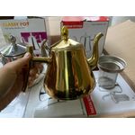 YUE KE Stainless Steel Tea Pot with Infusion Set, Very Suitable for ADT Flowers, Stove Coffee Pot, Safe- 2L